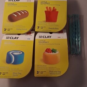 Little Gourmet Set - Butter Bread, French Fries, Sushi.